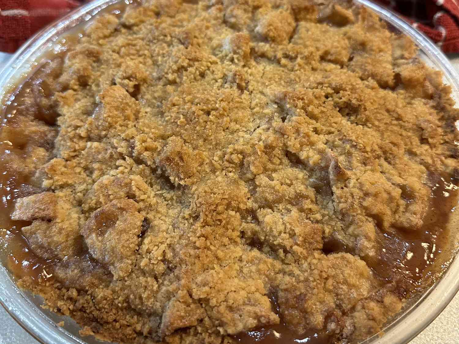 French Apple Pie with Streusel Topping