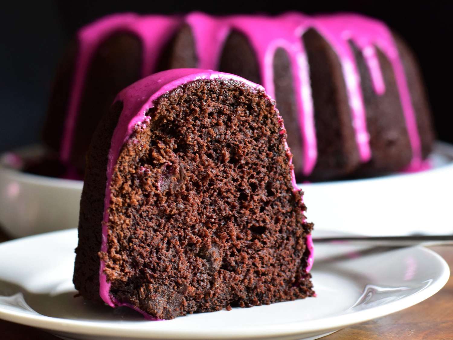 Chocolate Beet Cake with Beet-Vanilla Glaze