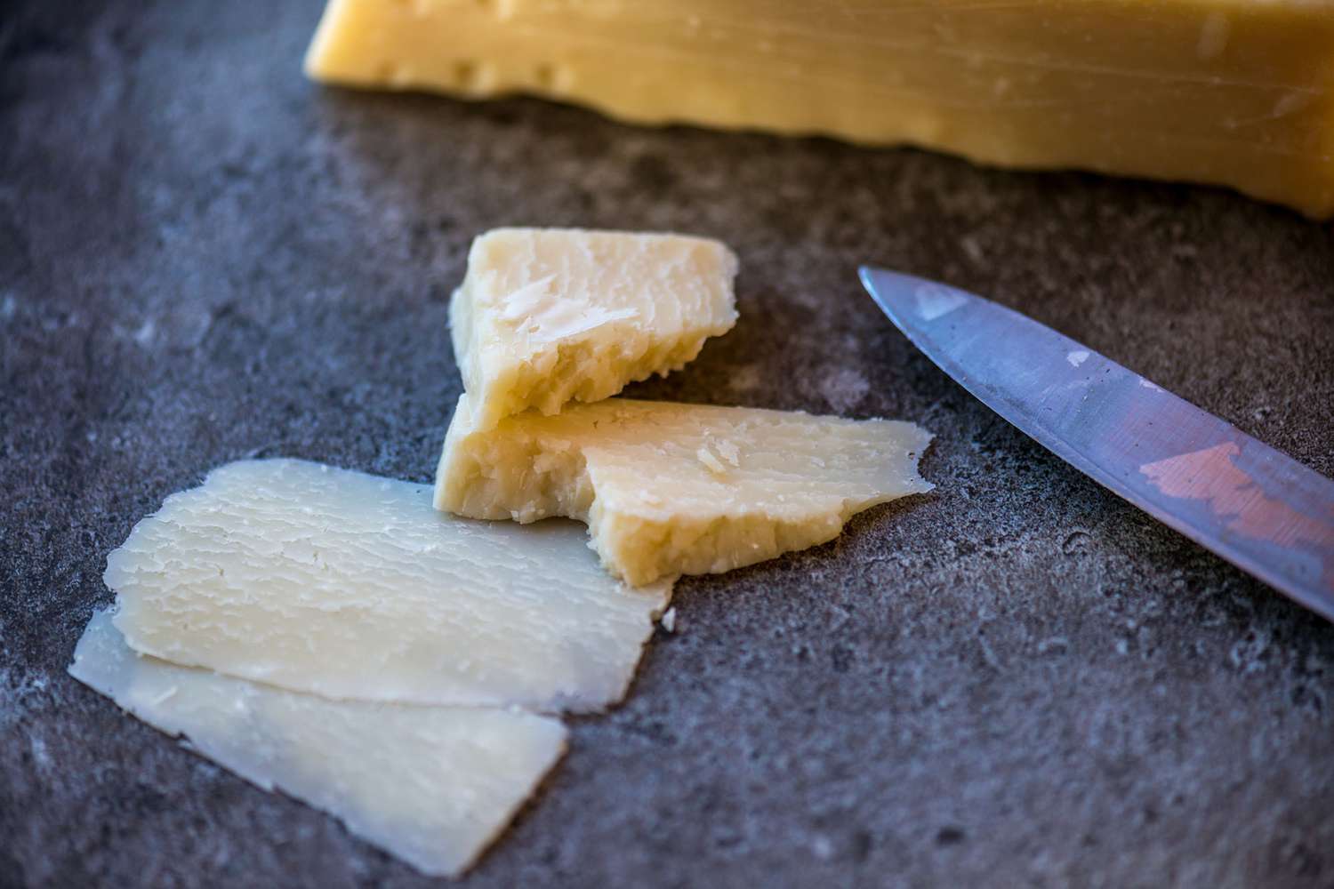 Closeup of Pecorino cheese